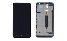 Матрица с тачскрином (модуль) для Nokia Lumia 1320 (с рамкой) черный Матрица с тачскрином (модуль) для Nokia Lumia 1320 (с рамкой) черный