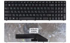 Клавиатура для ноутбука Asus (K50, K60, K70) Black, (Black Frame) RU
