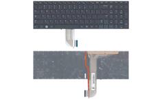 Клавіатура для ноутбука Samsung (RF710, RF711, RC730) з підсвіткою (Light), Black, (No Frame) RU