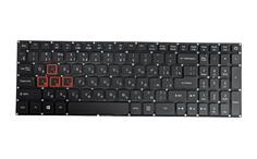 Клавіатура для ноутбука Acer Aspire VN7-593G Black,с красной подсветкой (Light Red), (No Frame), RU