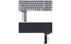 Клавиатура для ноутбука Asus (N551) с подсветкой (Light), Gray, (No Frame) RU