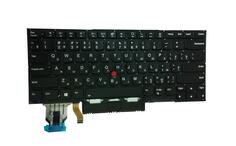 Клавиатура для ноутбука Lenovo ThinkPad X1 Carbon 8th Gen с подсветкой (Light), с указателем (Point Stick), Black, (No Frame), RU