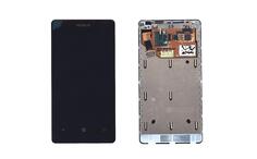 Матрица с тачскрином (модуль) для Nokia Lumia 800 (с рамкой) черный Матрица с тачскрином (модуль) для Nokia Lumia 800 (с рамкой) черный