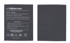 Аккумуляторная батарея для смартфона Highscreen 8911260988 B2000 Spider 3.8V Black 2000mAh 15.2Wh