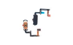 Кнопка HOME в сборе с механизмом и шлейфом для Samsung A320 черная