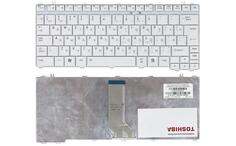Клавиатура для ноутбука Toshiba Satellite U500, U505, U400, U405, A600, T130, T135, Portege M800, M900, White, RU (вертикальный энтер)