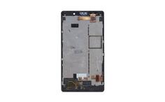 Матрица с тачскрином (модуль) для Nokia Lumia 820 черный с рамкой Матрица с тачскрином (модуль) для Nokia Lumia 820 черный с рамкой
