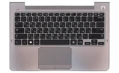 Клавиатура для ноутбука Samsung (NP535U3C) Black, (Silver TopCase), RU