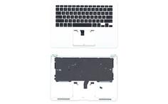 Клавиатура для ноутбука Apple MacBook Air 2013+ (A1466) Black с топ панелью, RU (горизонтальный энтер)