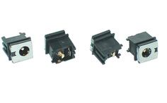 Розʼєм живлення для ноутбука Toshiba Satellite A80, A85, A135, A505, C655, E105, L35, L300, L350, L500, P500, X500, X505, M105, PJ065. Лицевая поверхня розʼєма металева