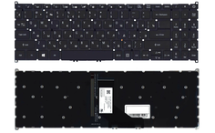 Клавиатура для ноутбука Acer Aspire (A514-52) Black, с подсветкой (Light), RU