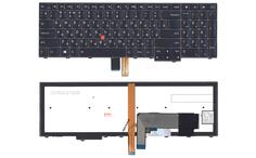 Клавіатура для ноутбука Lenovo ThinkPad Edge (E531, E540)  з підсвіткою (Light), з указівником (Point Stick) Black, Gray Frame, RU