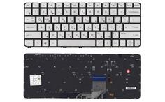 Клавиатура для ноутбука HP Spectre (13-3001) Silver с подсветкой (Light), (No Frame) RU