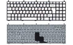 Клавиатура для ноутбука DNS (W765S) White, (No Frame) RU