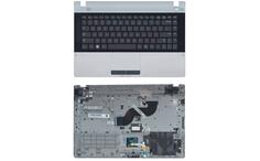 Клавиатура для ноутбука Samsung (RV420) Black, (Gray TopCase), RU