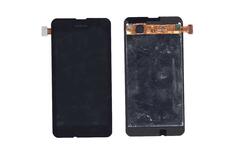 Матрица с тачскрином (модуль) для Nokia Lumia 530 черный Матрица с тачскрином (модуль) для Nokia Lumia 530 черный