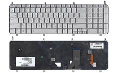 Клавиатура для ноутбука HP Pavilion (HDX18) с подсветкой (Light), Silver, RU