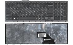Клавиатура для ноутбука Sony Vaio (VPC-F11, VPC-F12, VPC-F13) Black, (Gray Frame) RU