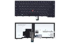 Клавиатура для ноутбука Lenovo ThinkPad Edge (T440, T440P, T440S), с указателем (Point Stick) Black, Black Frame, RU