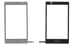Тачскрин (Сенсорное стекло) для смартфона Philips Xenium X809 черный