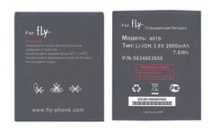 Аккумуляторная батарея для смартфона Fly BL4019 IQ446 Magic 3.8V Black 2000mAh 7.6Wh