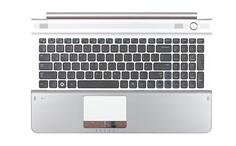 Клавиатура для ноутбука Samsung (RC520) Black, (Silver TopCase), RU