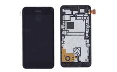 Матрица с тачскрином (модуль) для Nokia Lumia 530 черный с рамкой Матрица с тачскрином (модуль) для Nokia Lumia 530 черный с рамкой