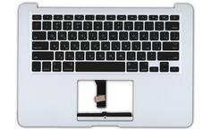 Клавиатура для ноутбука Apple MacBook Air 2012+ (A1466) Black, (Silver TopCase), RU (горизонтальный энтер)