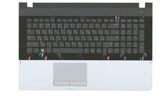 Клавиатура для ноутбука Samsung (NP305E7A) Black, (Silver-Black TopCase), RU