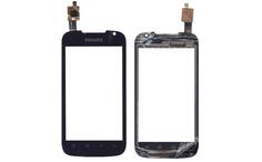Тачскрін (Сенсорне скло) для смартфона Philips Xenium W635 чорний