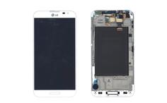 Матрица с тачскрином (модуль) для LG OPTIMUS G PRO E980 E985 F240L/K/S с рамкой белый Матрица с тачскрином (модуль) для LG OPTIMUS G PRO E980 E985 F240L/K/S с рамкой белый