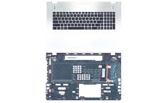 Клавиатура для ноутбука Asus (N76V) Black, с подсветкой (Light), (Silver TopCase), RU
