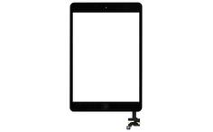 Тачскрин для планшета Apple iPad mini + stiker + IC с кнопкой Home original черный