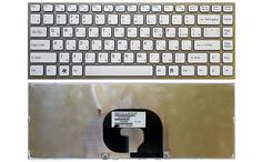 Клавиатура для ноутбука Sony Vaio (VPC-Y) White, (Silver Frame) RU